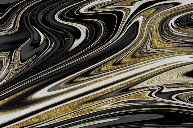 Black and gold marble texture