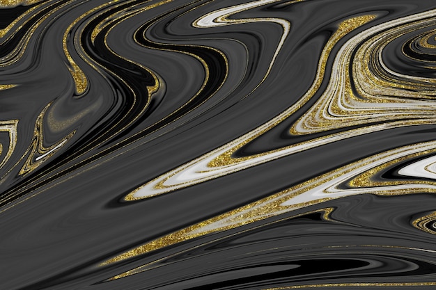 Black and gold marble texture