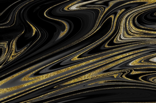 Black and gold marble texture