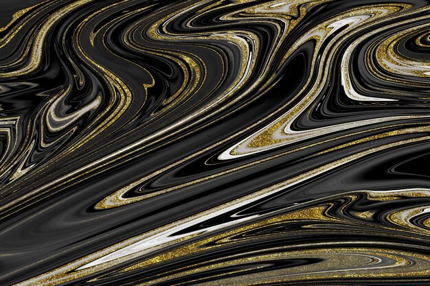 Black and gold marble texture