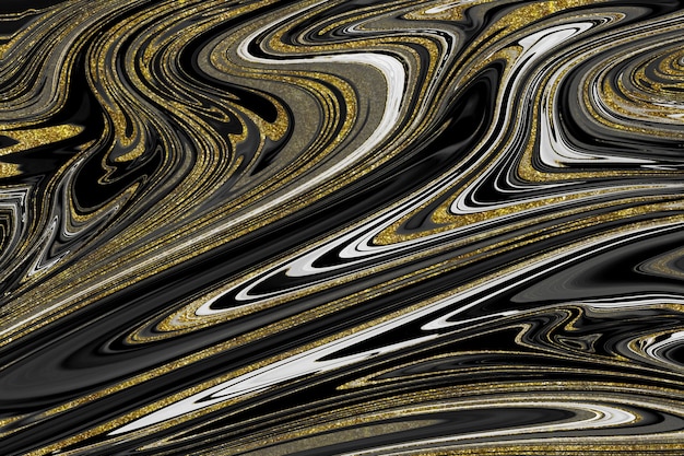 Black and gold marble texture