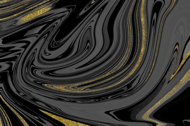 Black and gold marble texture