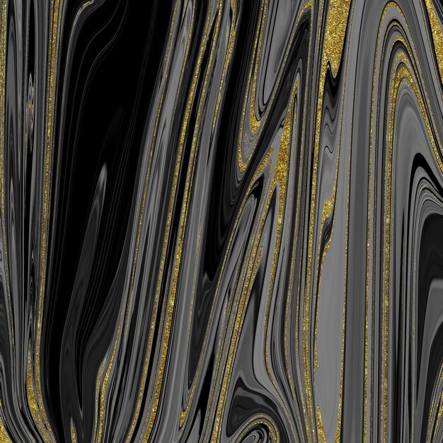 Black and gold marble texture