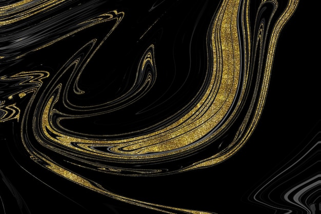 Black and gold marble texture