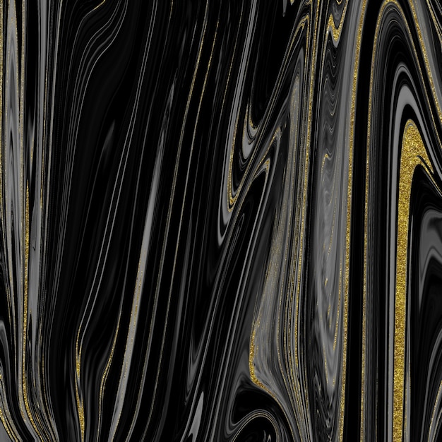 Black and gold marble texture