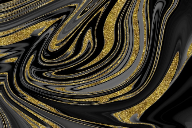 Black and gold marble texture