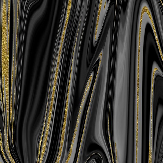 Black and gold marble texture