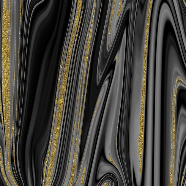 Black and gold marble texture