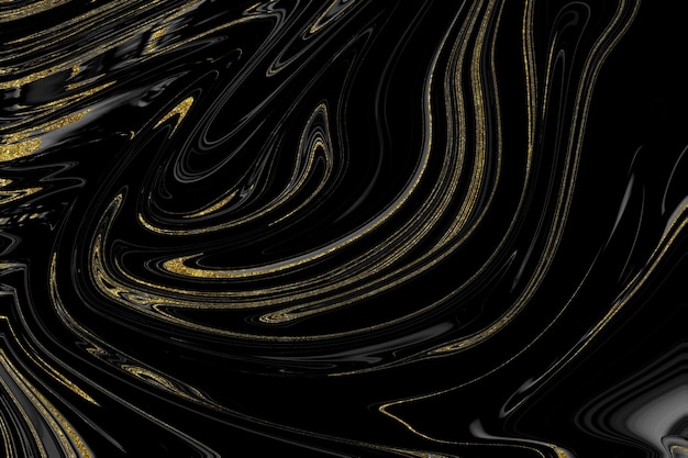 Black and gold marble texture