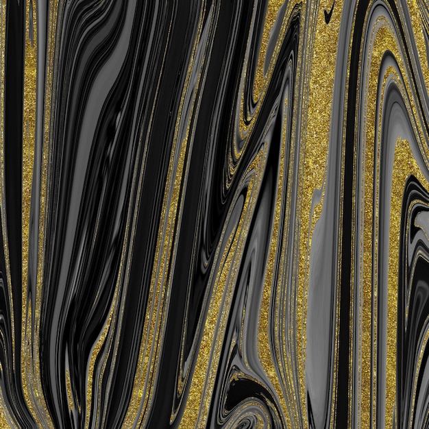 Black and gold marble texture