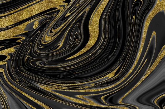 Black and gold marble texture