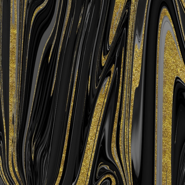 Black and gold marble texture