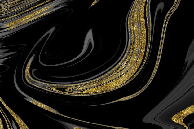 Black and gold marble texture