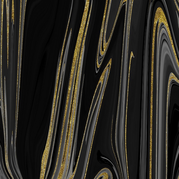 Black and gold marble texture