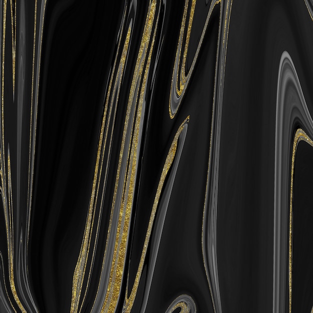 Black and gold marble texture