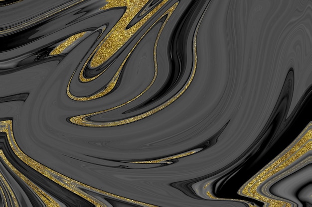 Black and gold marble texture