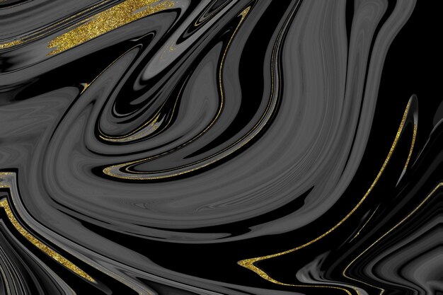 Black and gold marble texture