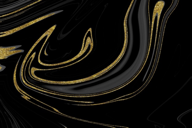 Black and gold marble texture