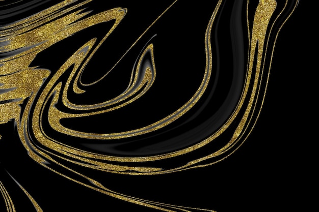 Black and gold marble texture