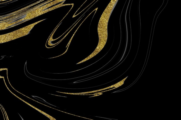 Black and gold marble texture