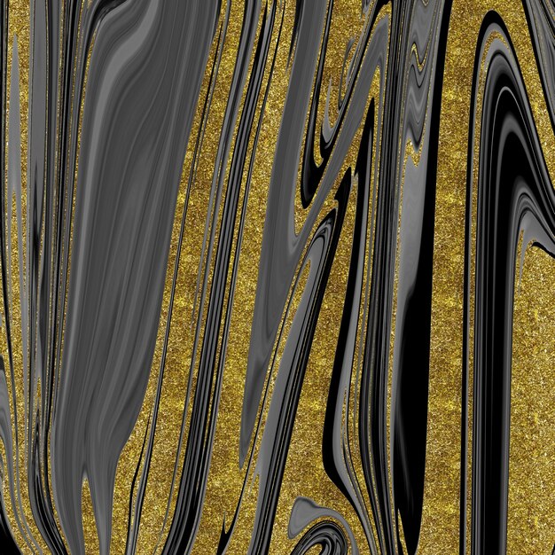 Black and gold marble texture