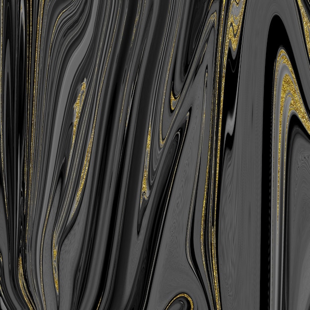 Black and gold marble texture