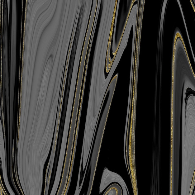 Black and gold marble texture