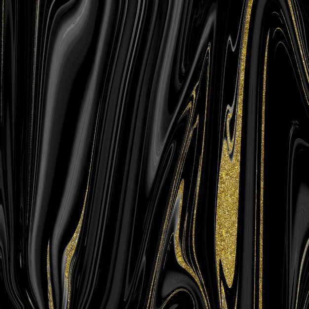 Black and gold marble texture