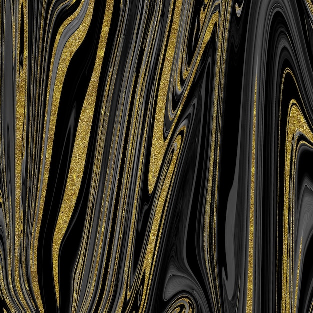 Black and gold marble texture