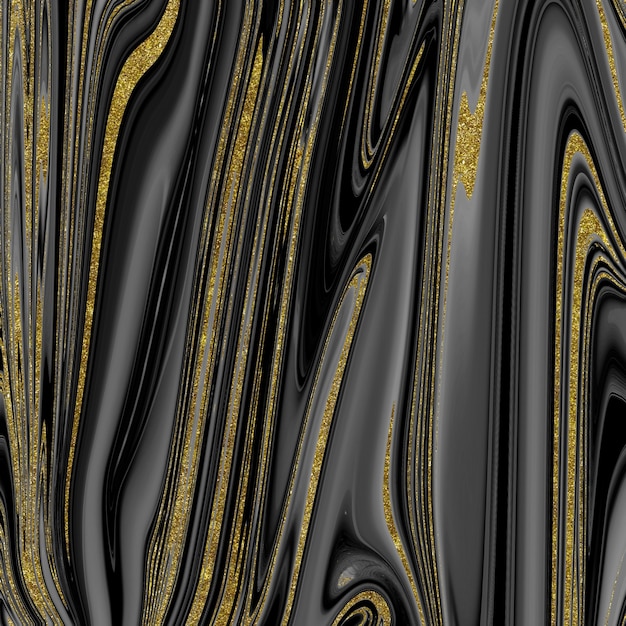 Black and gold marble texture