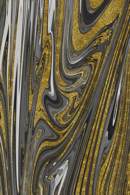 Black and gold marble texture