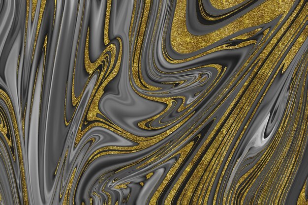 Black and gold marble texture