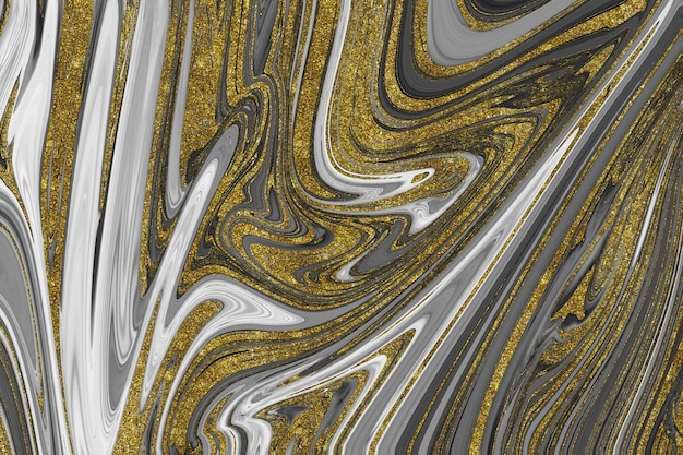 Black and gold marble texture