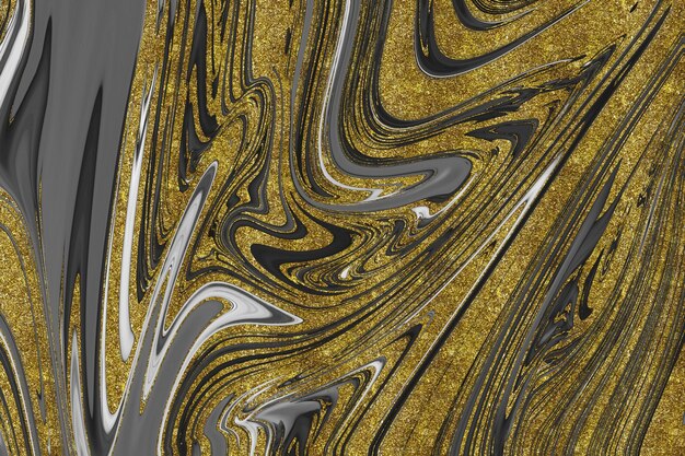 Black and gold marble texture