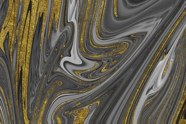 Black and gold marble texture