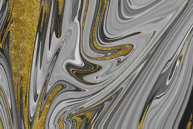 Black and gold marble texture