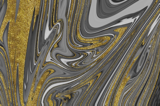 Black and gold marble texture