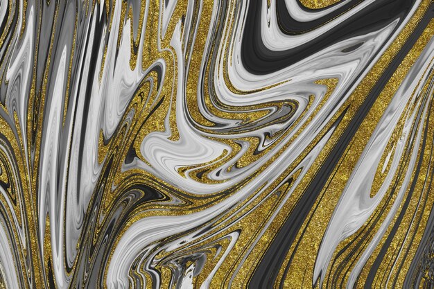 Black and gold marble texture