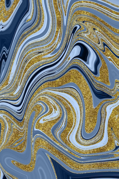 Black and gold marble texture