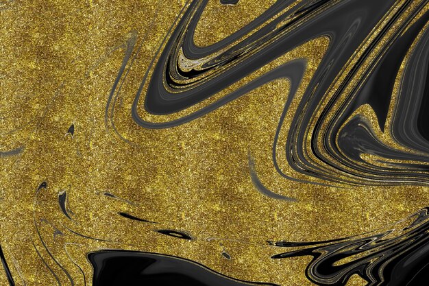 Black and gold marble texture