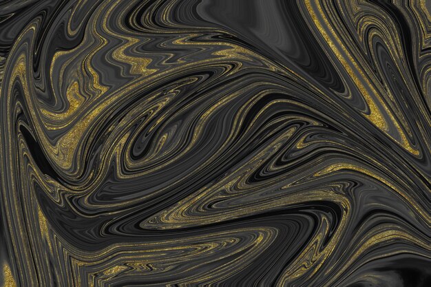 Черная и золотая мраморная текстура