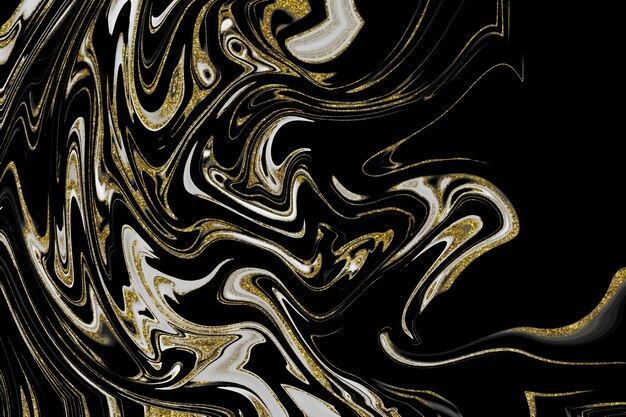 Black and gold marble texture