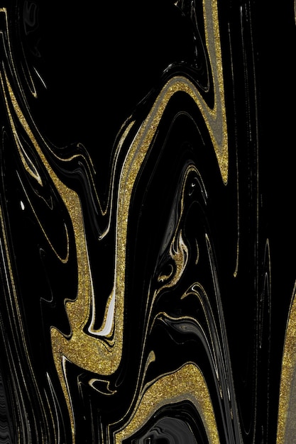 Black and gold marble texture