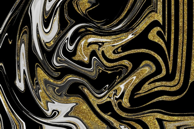 Black and gold marble texture