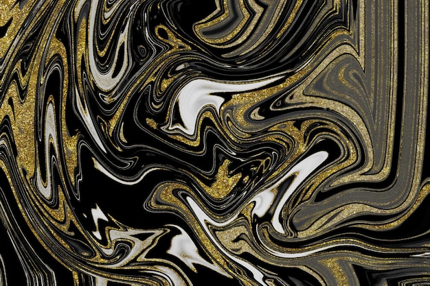 Black and gold marble texture