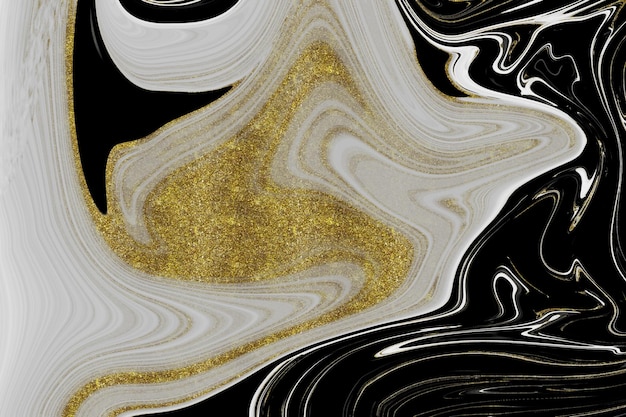 Black and gold marble texture