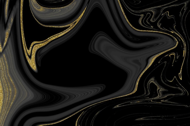 Black and gold marble texture