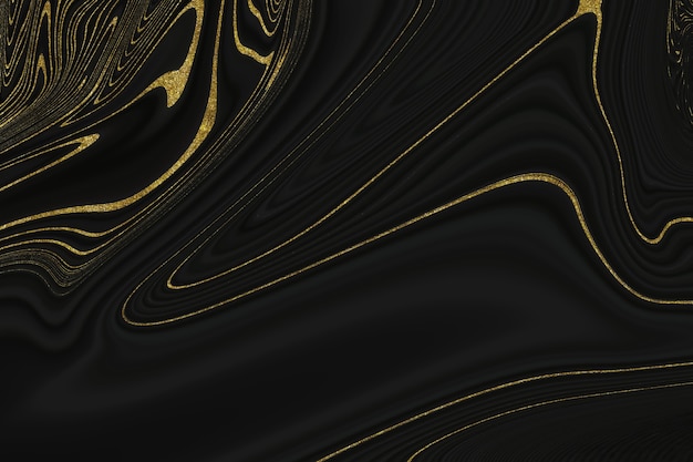 Black and gold marble texture