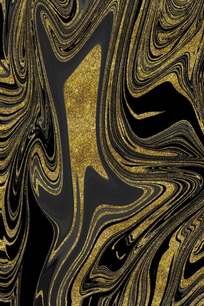 Black and gold marble texture