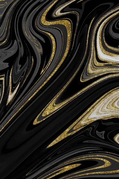 Black and gold marble texture